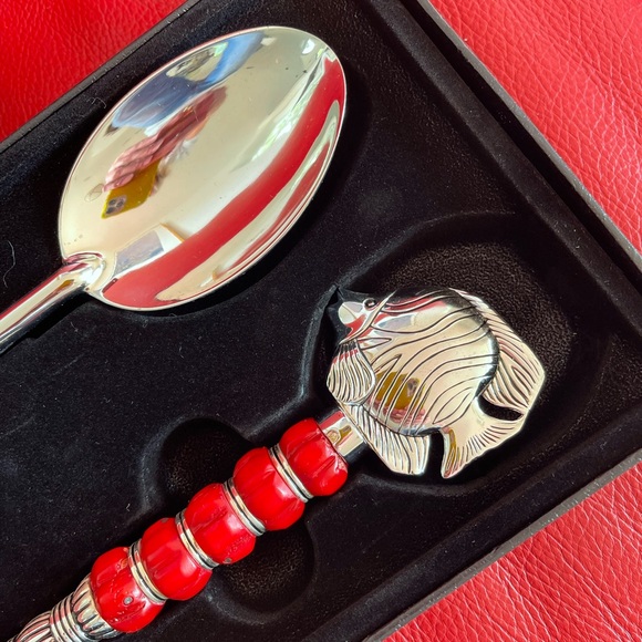 Vintage Hans Turnwald 2-pc. Salad Serving Set Coral Collection NWT - RARE! - Picture 3 of 17